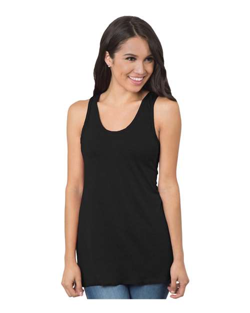 Load image into Gallery viewer, Women's Triblend Racerback Tank Top - Tri Black Solid
