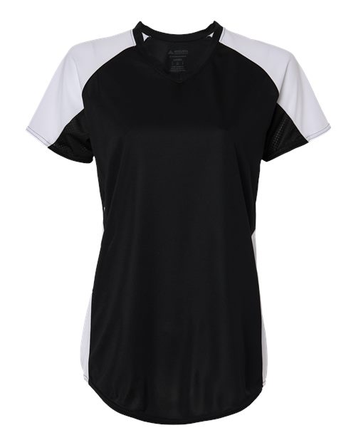 Load image into Gallery viewer, Augusta Sportswear 1522 Women's Cutter Jersey - Black/ White
