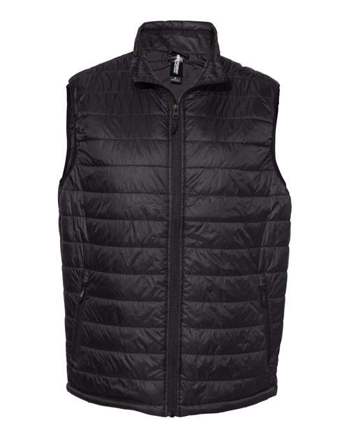 Independent Trading Co. EXP120PFV Men's Puffer Vest - Black