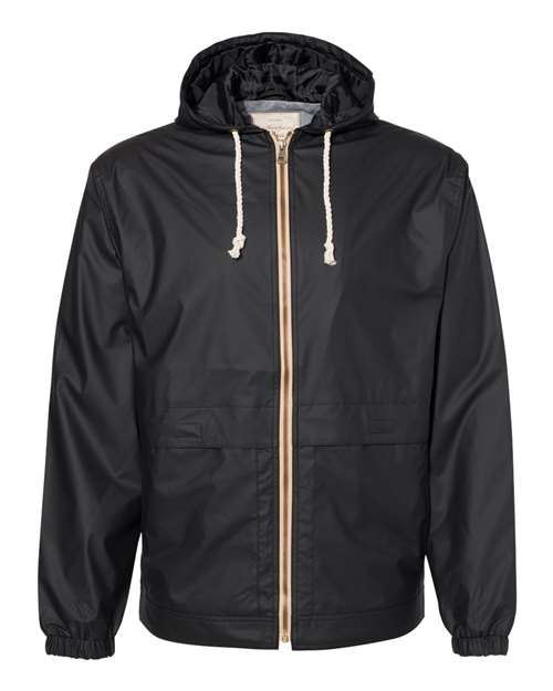 Weatherproof 193910 Unisex Vintage Hooded Rain Jacket - Black