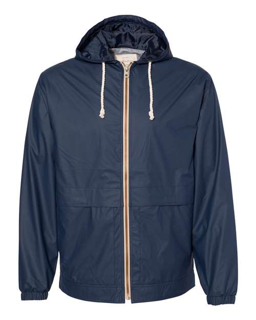 Weatherproof 193910 Unisex Vintage Hooded Rain Jacket - Navy