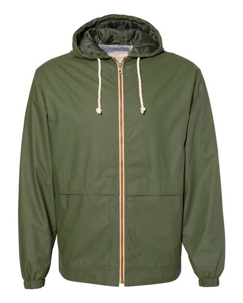 Load image into Gallery viewer, Weatherproof 193910 Unisex Vintage Hooded Rain Jacket - Bronze Green
