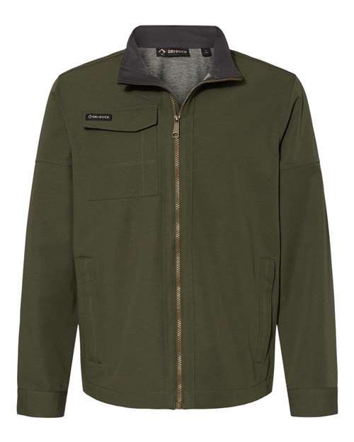 DRI DUCK 5327 Men's Ace Woven Stretch Soft Shell Jacket - Fatigue