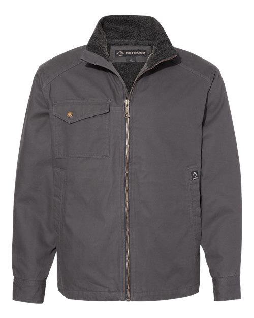 DRI DUCK 5037 Men's Endeavor Canyon Cloth™ Canvas Jacket with Sherpa Lining - Charcoal