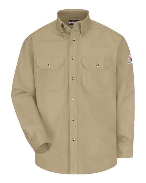 Load image into Gallery viewer, Bulwark SLU2 Men's Midweight Dress Uniform Shirt - Khaki
