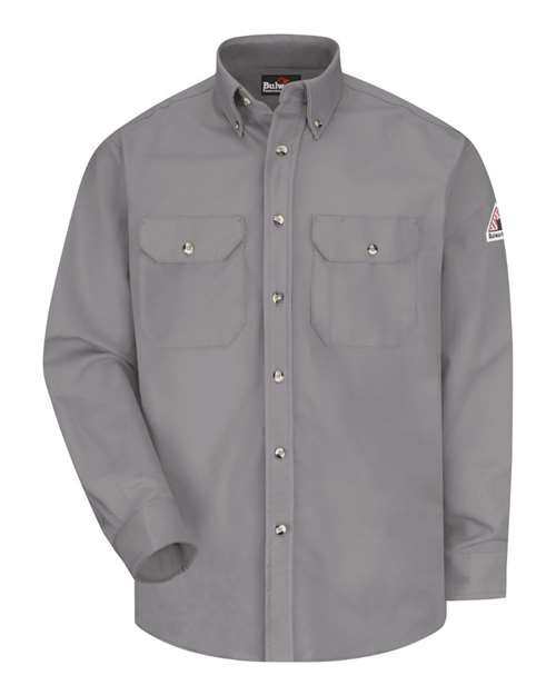 Bulwark SLU2 Men's Midweight Dress Uniform Shirt - Silver Grey
