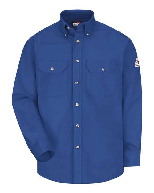 Bulwark SLU2 Men's Midweight Dress Uniform Shirt - Royal Blue