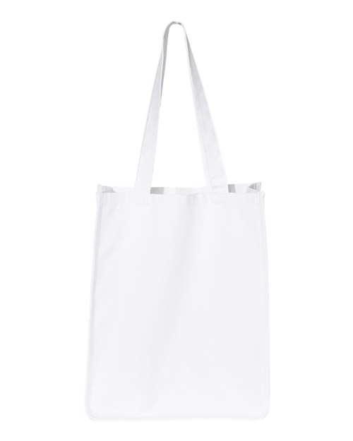 Q-Tees Q125400 27L Jumbo Shopping Bag - White