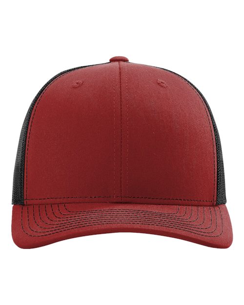 Load image into Gallery viewer, Richardson 112 Snapback Trucker Cap - Cardinal/ Black
