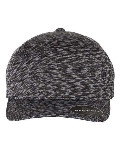 Flexfit 280 Delta® Seamless Unipanel Cap - Mélange Black