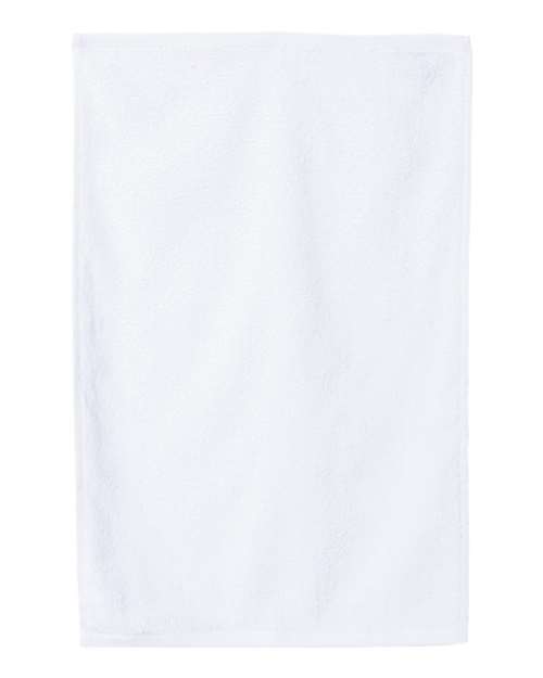Q-Tees T200 Hemmed Hand Towel - White