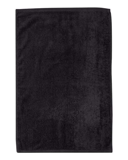 Q-Tees T300 Deluxe Hemmed Hand Towel - Black