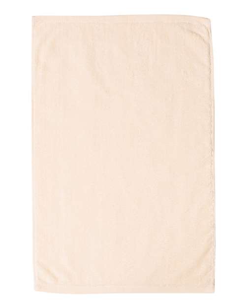 Q-Tees T300 Deluxe Hemmed Hand Towel - Natural