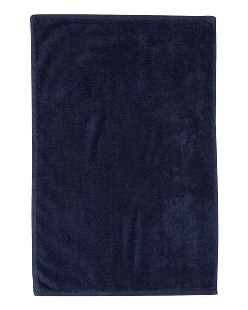 Q-Tees T300 Deluxe Hemmed Hand Towel - Navy
