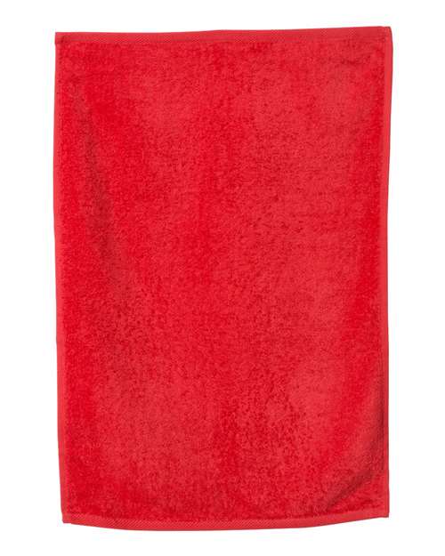 Q-Tees T300 Deluxe Hemmed Hand Towel - Red