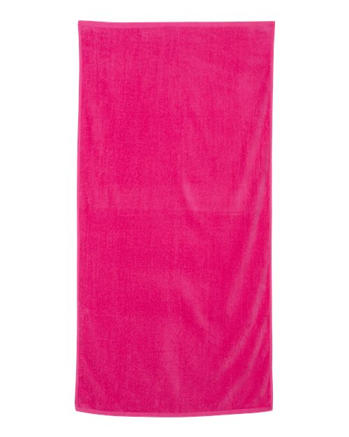Load image into Gallery viewer, Q-Tees QV3060 Velour Beach Towel - Hot Pink
