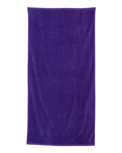 Q-Tees QV3060 Velour Beach Towel - Purple
