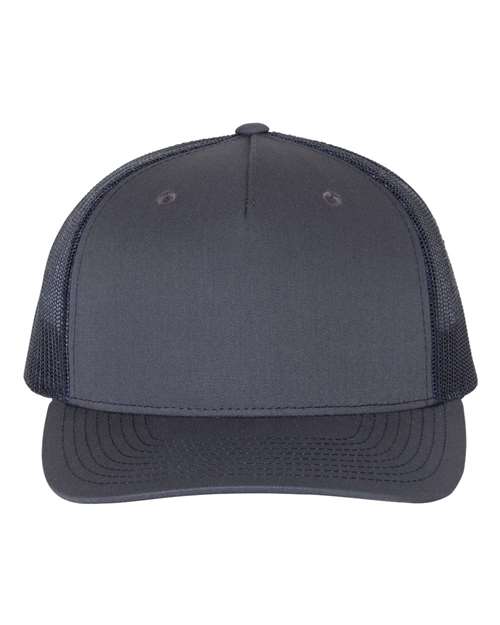 Richardson 112FP Five-Panel Trucker Cap - Ombre Blue/ Navy