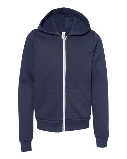 Load image into Gallery viewer, Youth Sponge Fleece Full-Zip Hoodie Sweatshirt
