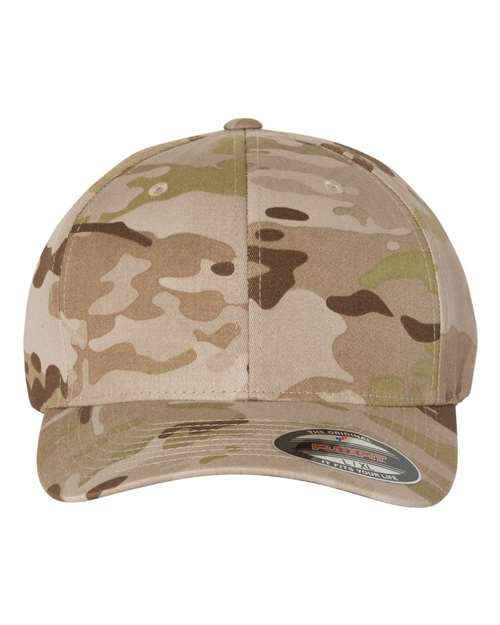Load image into Gallery viewer, Flexfit 6277 Cotton Blend Cap - Multicam Arid

