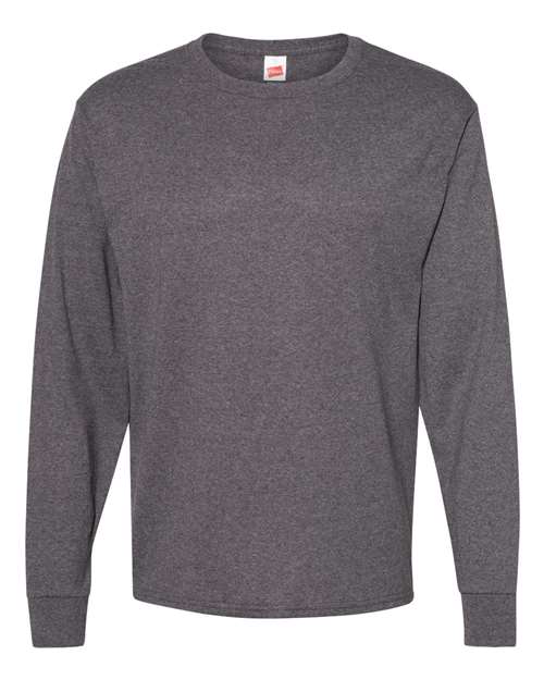 Load image into Gallery viewer, Essential-T Long Sleeve T-Shirt - Charcoal Heather
