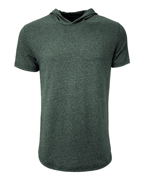 Unisex Mock Twist Hoodie T-Shirt - Forest Green