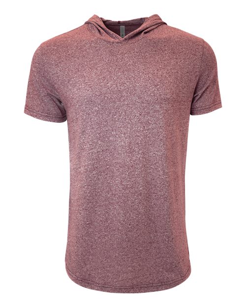 Unisex Mock Twist Hoodie T-Shirt - Tech Maroon