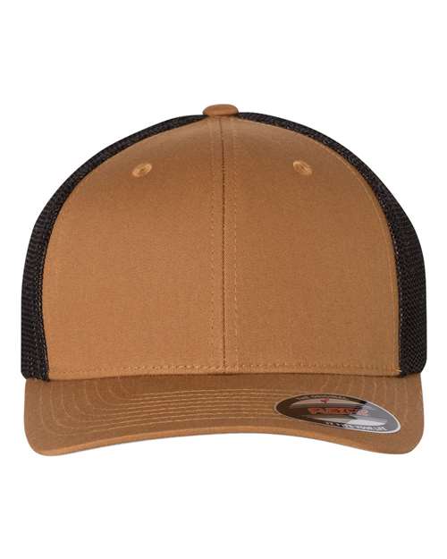 Load image into Gallery viewer, Flexfit 6511 Trucker Cap - Caramel/ Black
