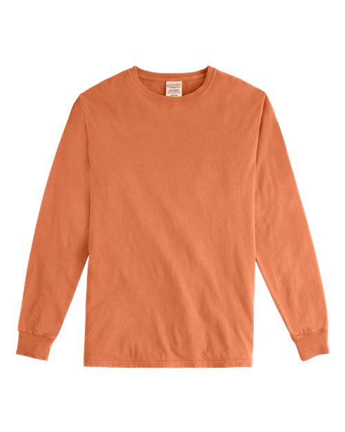 Load image into Gallery viewer, Unisex Garment-Dyed Long Sleeve T-Shirt - Horizon Orange
