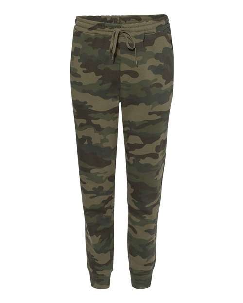 Independent Trading Co. IND20PNT Men's Midweight Fleece Sweatpants - Forest Camo