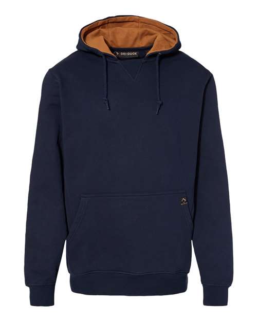 DRI DUCK 7035 Men's Woodland Fleece Hooded Pullover - Navy