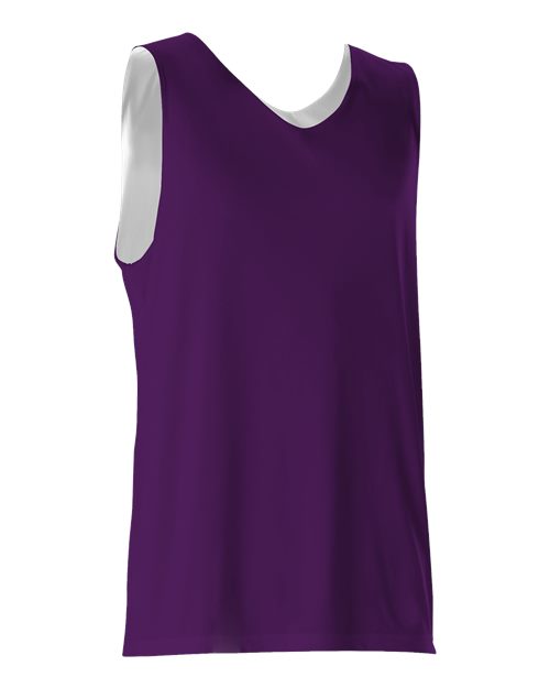Load image into Gallery viewer, Alleson Athletic 506CR Men's Reversible Tank - Purple/ White
