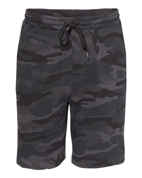 Load image into Gallery viewer, Independent Trading Co. IND20SRT Men's Midweight Fleece Shorts - Black Camo

