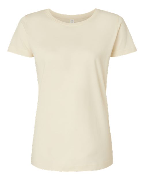 LAT 3516 Women's Fine Jersey Tee - Natural