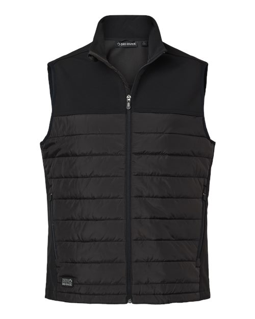 DRI DUCK 5318 Men's Summit Soft Shell Puffer Vest - Black