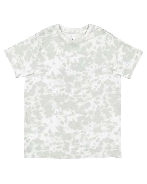 LAT 6101 Youth Fine Jersey Tee - Haze Tie Dye