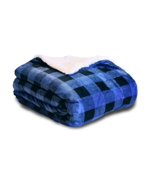 Alpine Fleece 8712 Micro Mink Sherpa Blanket - Royal Buffalo