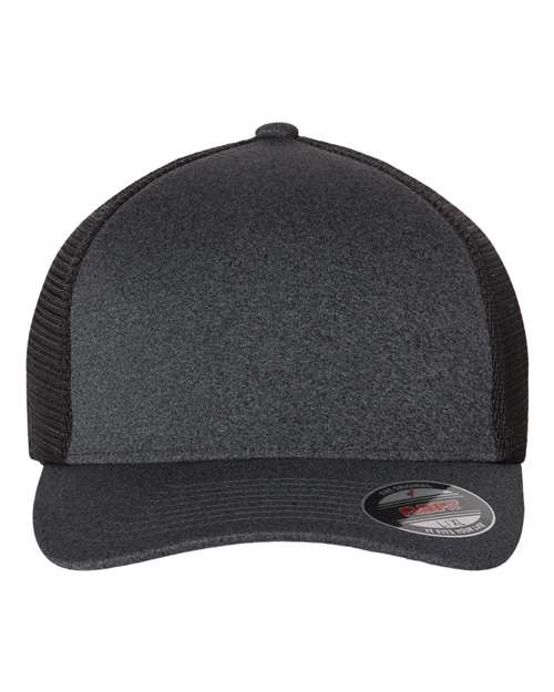 Flexfit 5511UP Unipanel™ Trucker Cap - Melange Dark Grey/ Black