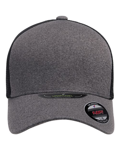 Flexfit 5511UP Unipanel™ Trucker Cap - Melange Heather/ Black