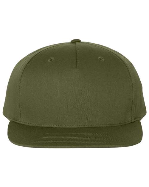 Richardson 255 Pinch Front Structured Snapback Trucker Cap - Army Olive