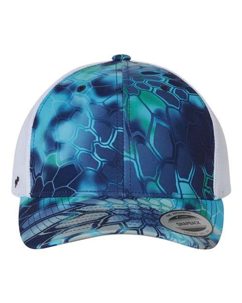 Load image into Gallery viewer, YP Classics 6606 Retro Trucker Cap - Kryptek Pontus
