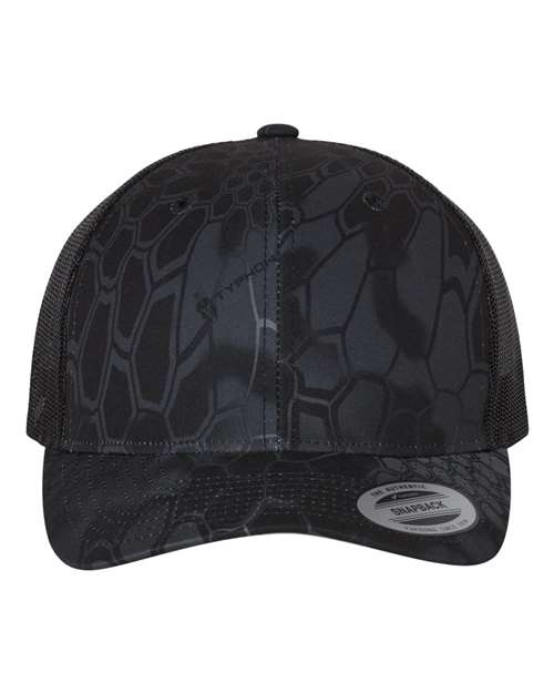 YP Classics 6606 Retro Trucker Cap - Kryptek Typhon
