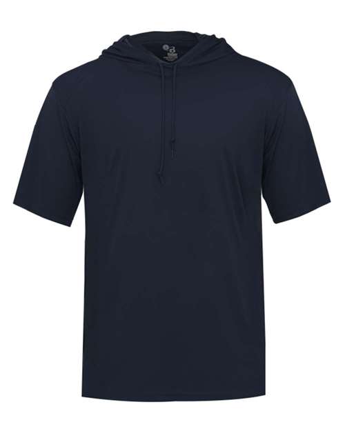 Badger 4123 Men's B-Core Hooded T-Shirt - Navy