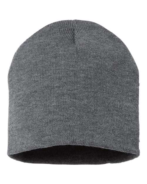 Sportsman SP08 8" Beanie - Dark Heather Grey