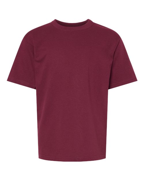Load image into Gallery viewer, M&amp;O 4850 Youth Gold Soft Touch T-Shirt - Maroon
