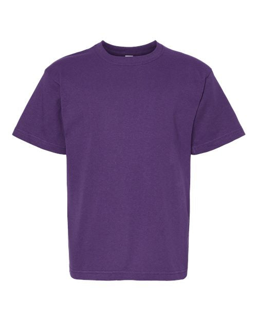 M&O 4850 Youth Gold Soft Touch T-Shirt - Purple