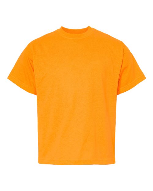 M&O 4850 Youth Gold Soft Touch T-Shirt - Safety Orange