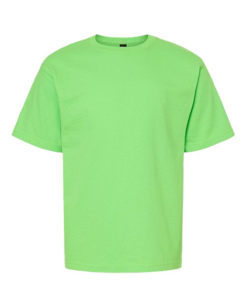 Load image into Gallery viewer, M&amp;O 4850 Youth Gold Soft Touch T-Shirt - Vivid Lime
