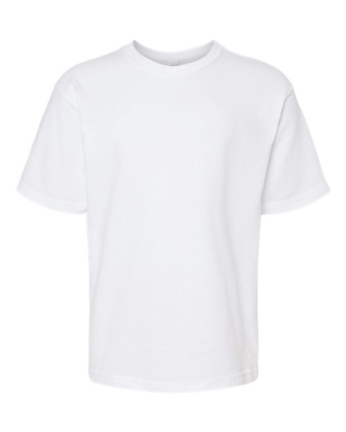 Load image into Gallery viewer, M&amp;O 4850 Youth Gold Soft Touch T-Shirt - White
