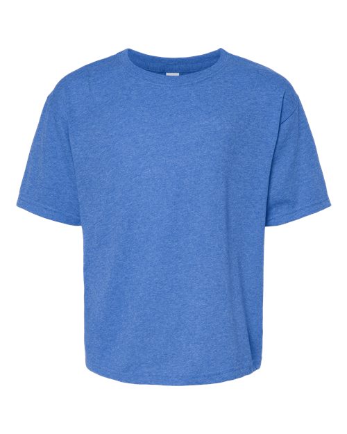 Load image into Gallery viewer, M&amp;O 4850 Youth Gold Soft Touch T-Shirt - Heather Royal
